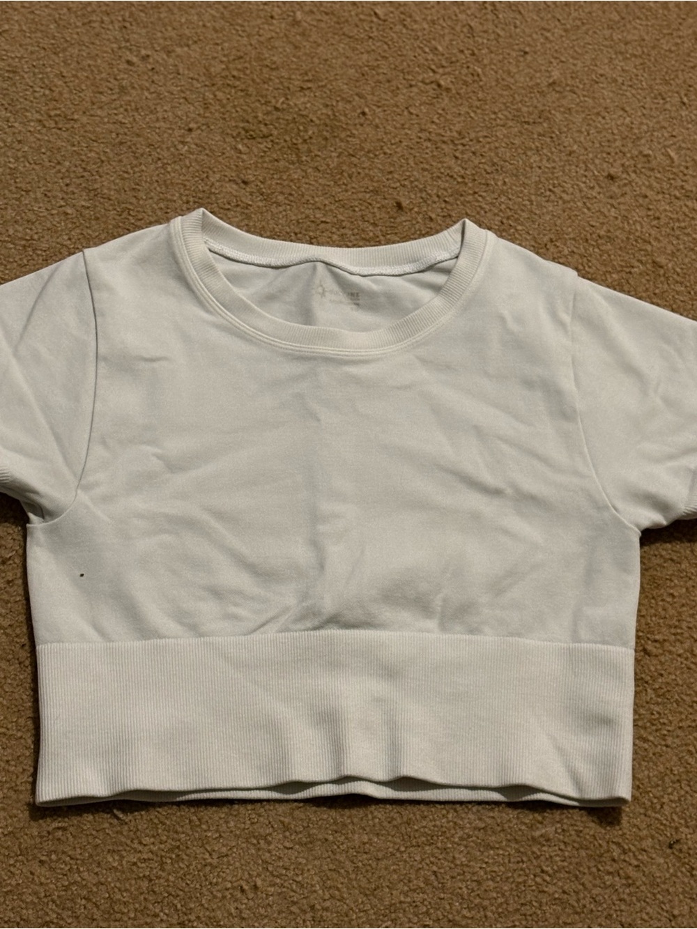 Women’s offline aerie White Cropped Crewneck Tee